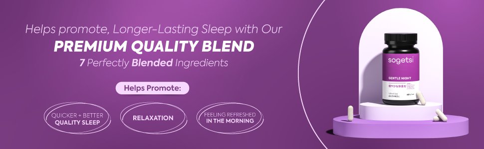 Premium blend of 7 sleep ingredients