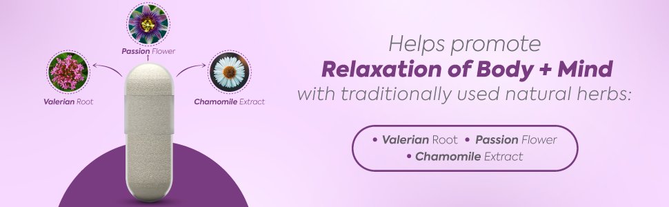 Relaxation with valerian root and chamomile
